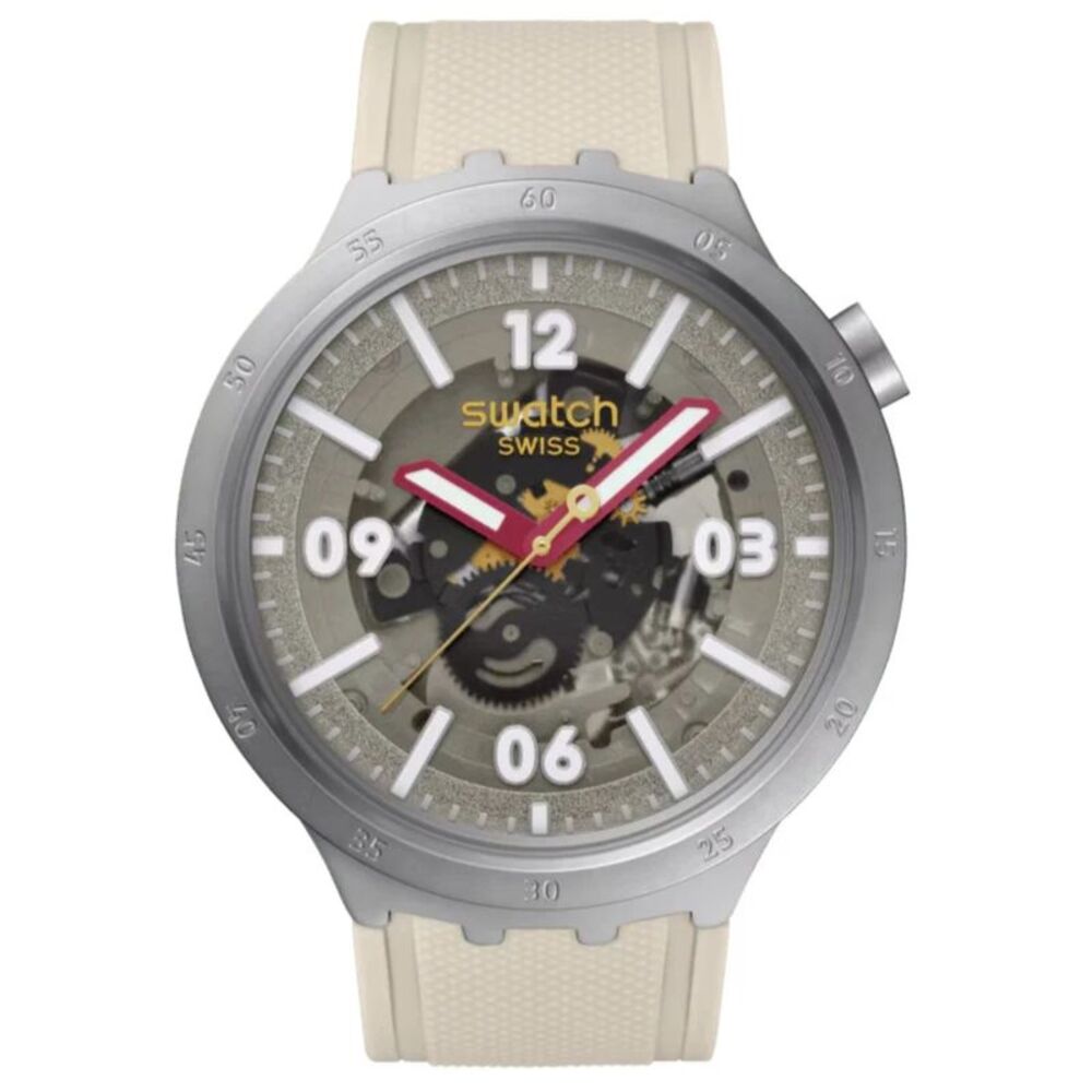 Swatch Men's Big Bold Irony Beige Dial Watch - SB07S125